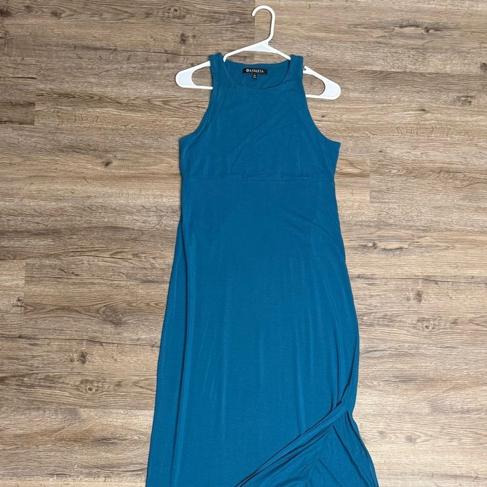 Athleta Teal Maxi Dress